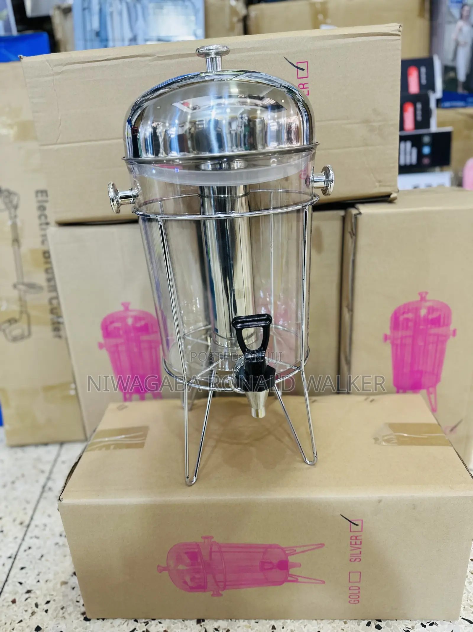 8l Juice / Beverage Dispenser Stainless Steel .