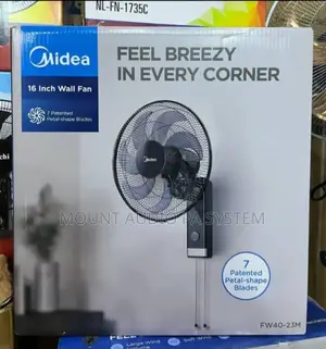 Medea 7 Patented Petal-Shape Blades Wall Fan