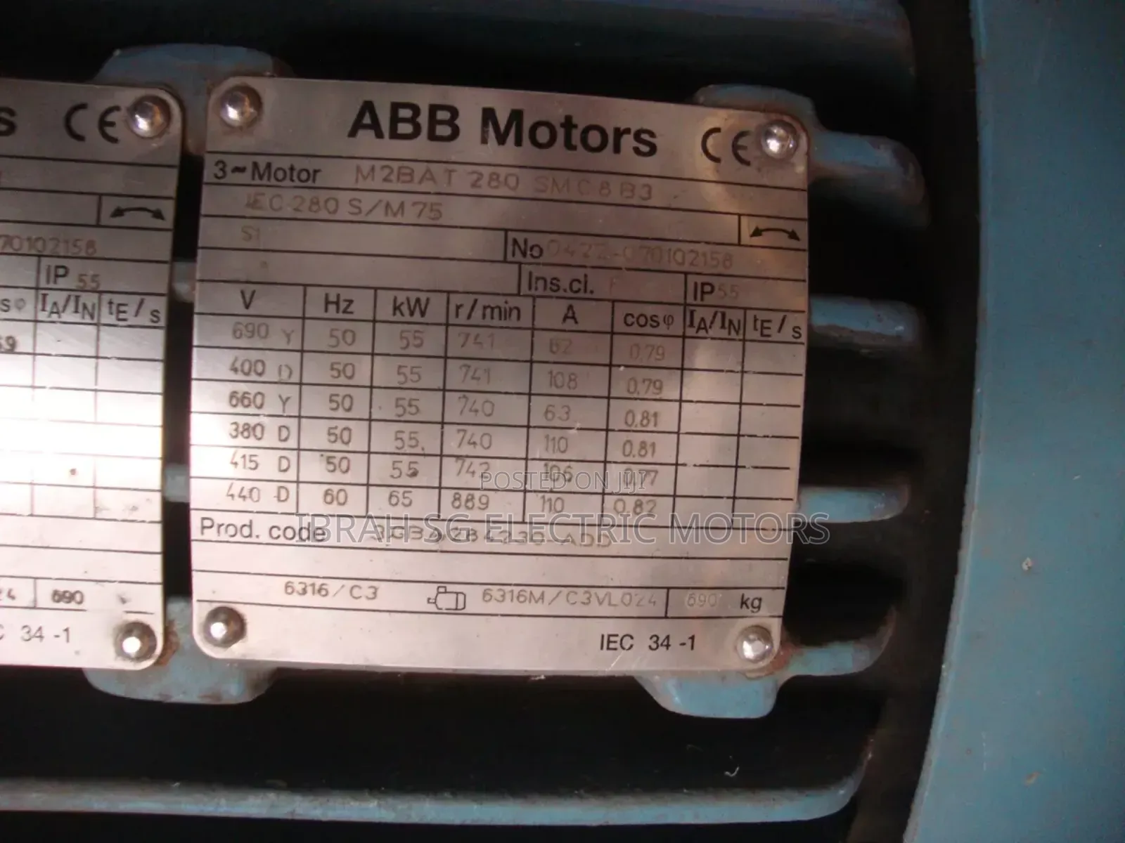 Three Phase 75hp Low Speed Motor
