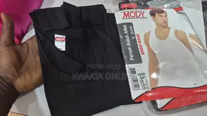2 Piece Pack Mody Black Vests Breathable Ultra Soft Men's Cotton Vests
