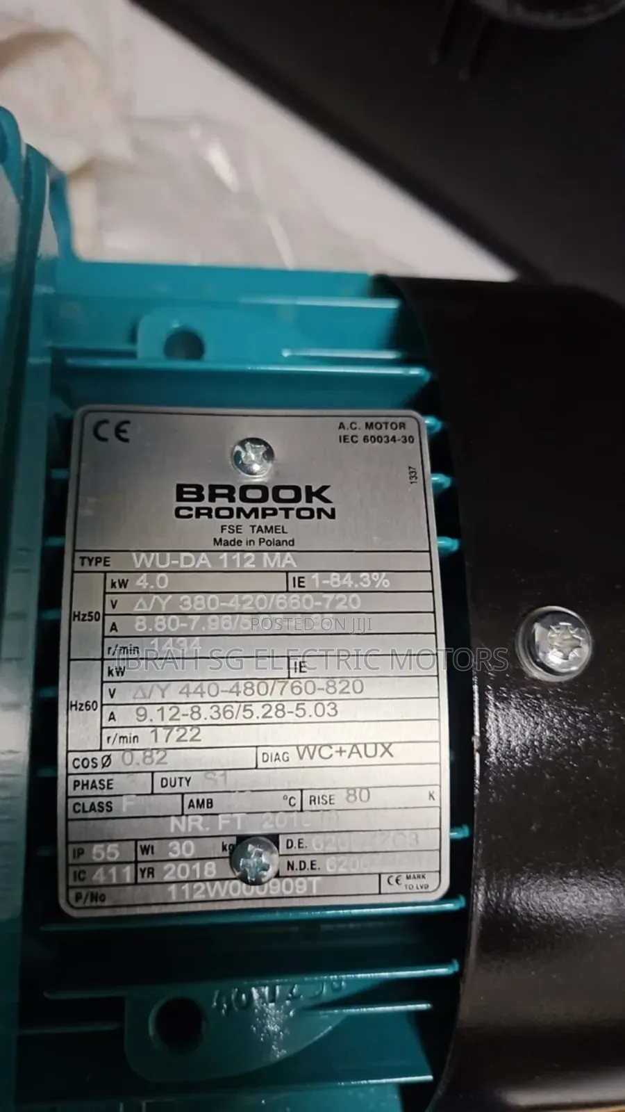 Three Phase 5.5hp Normal Speed Motor