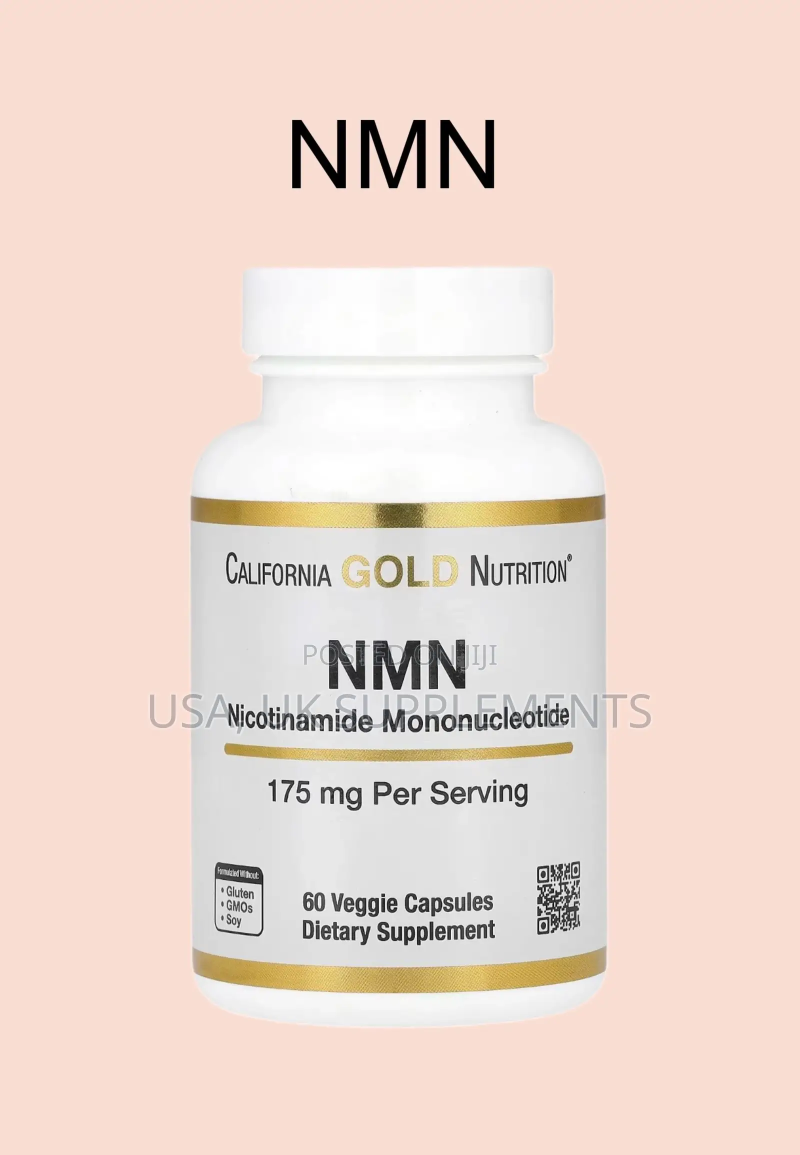 California Gold NMN 175mg 60 Capsules Nicotinamide Mononucleotide
