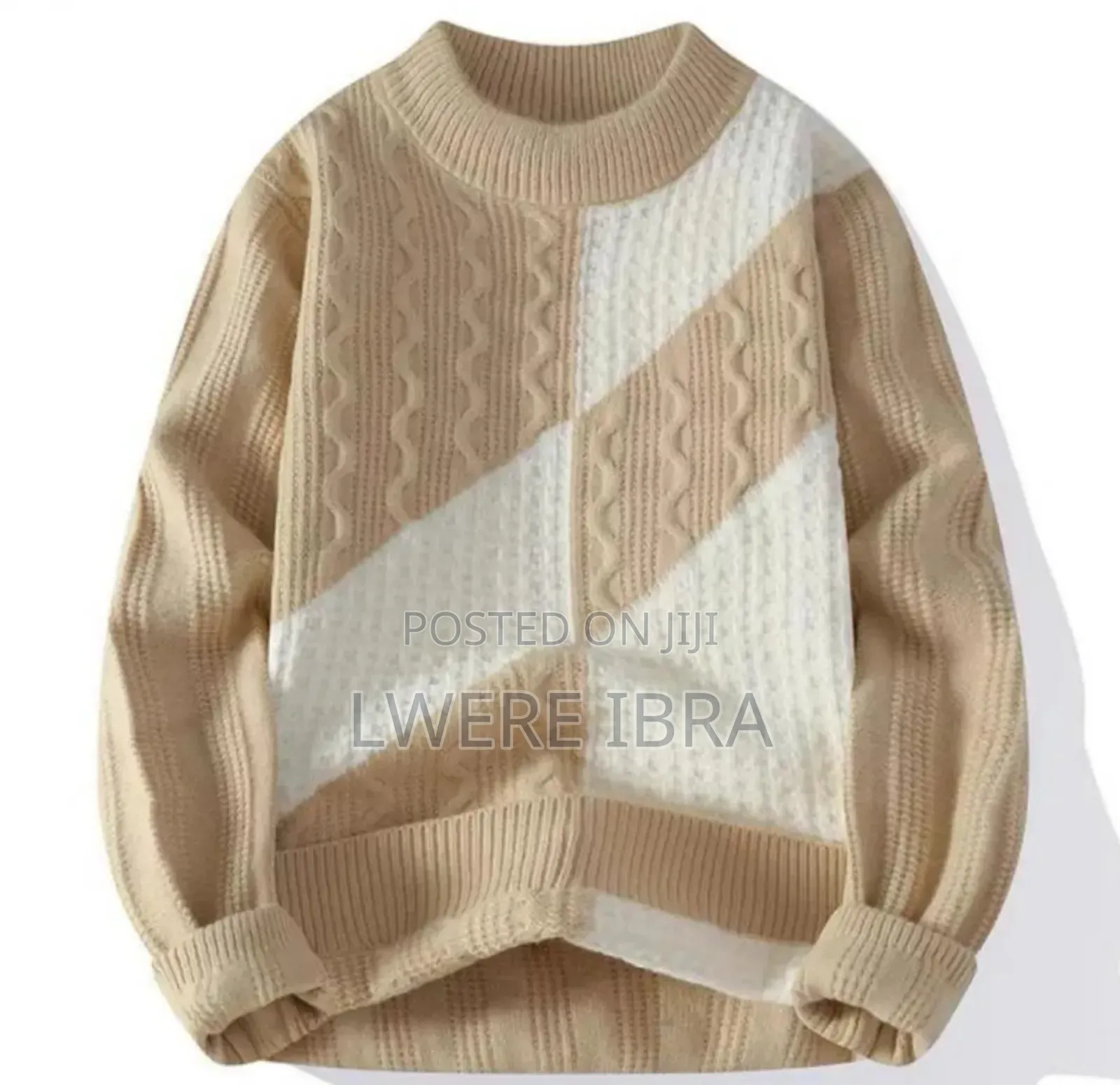 Unisex Cream Designer Sweaters