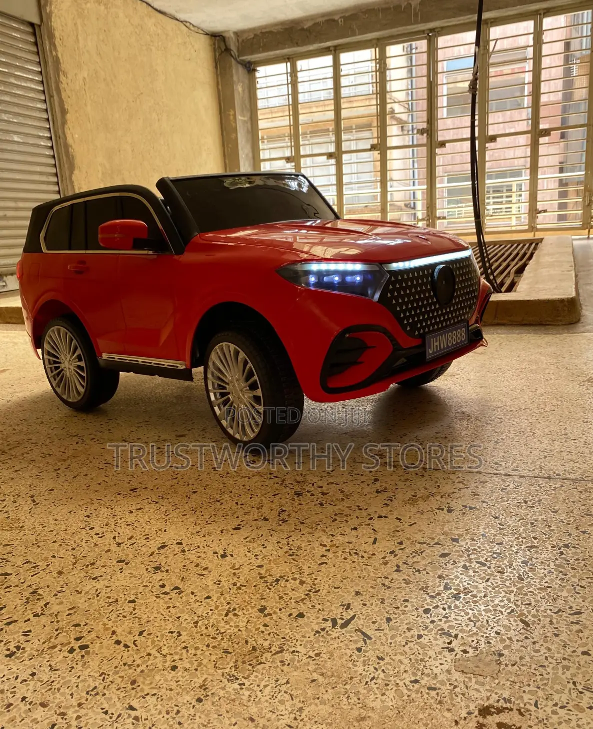 Red Battery Operated Toy Car for Children 3-8years
