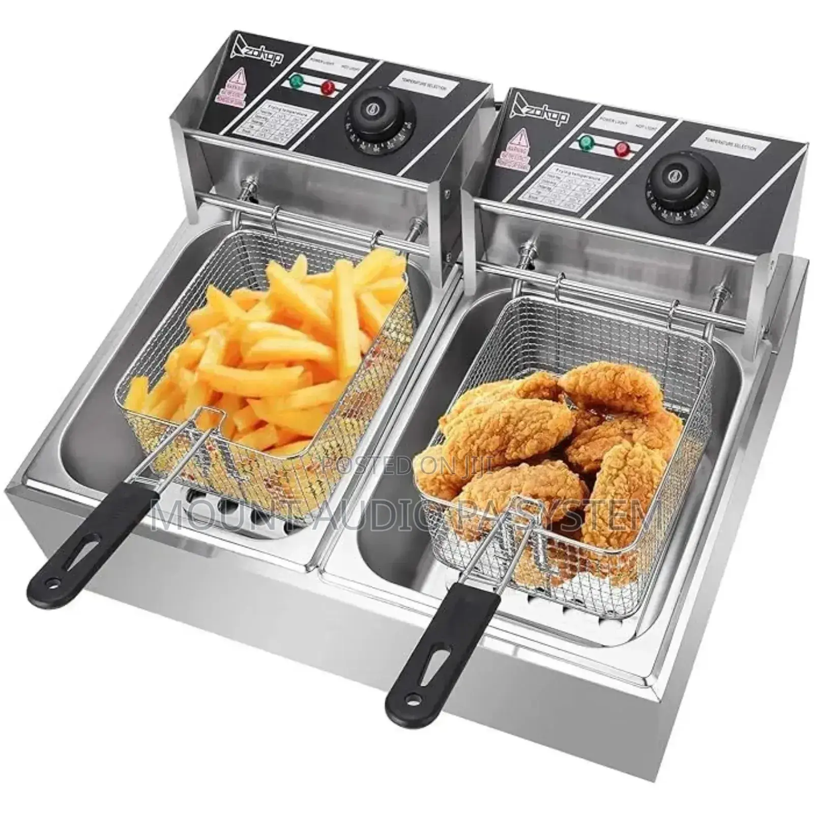 Electric Double Deep Fryer 12l