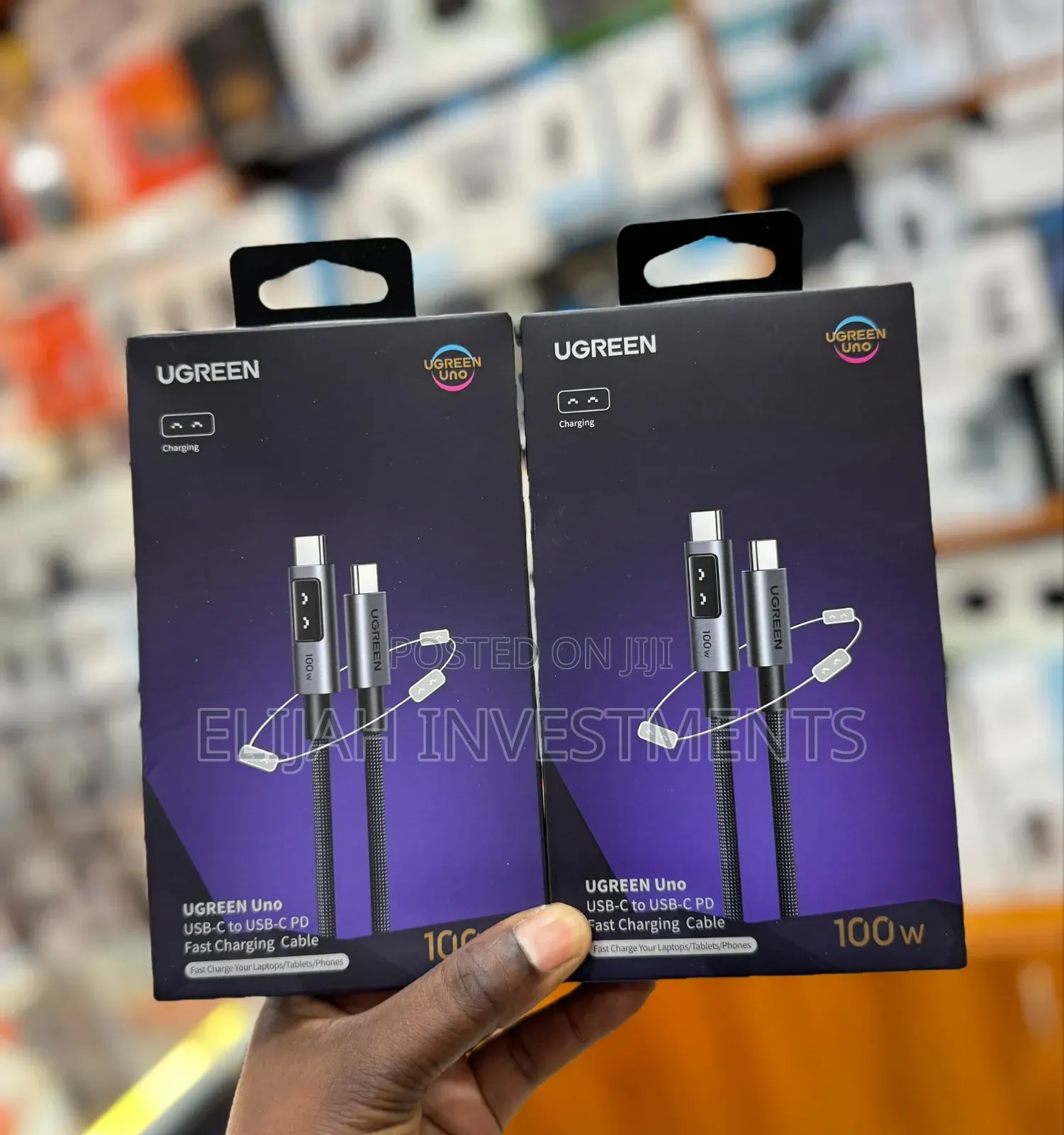 Ugreen Uno Usb C to Usb C Cable 100w Fast Charging Cable