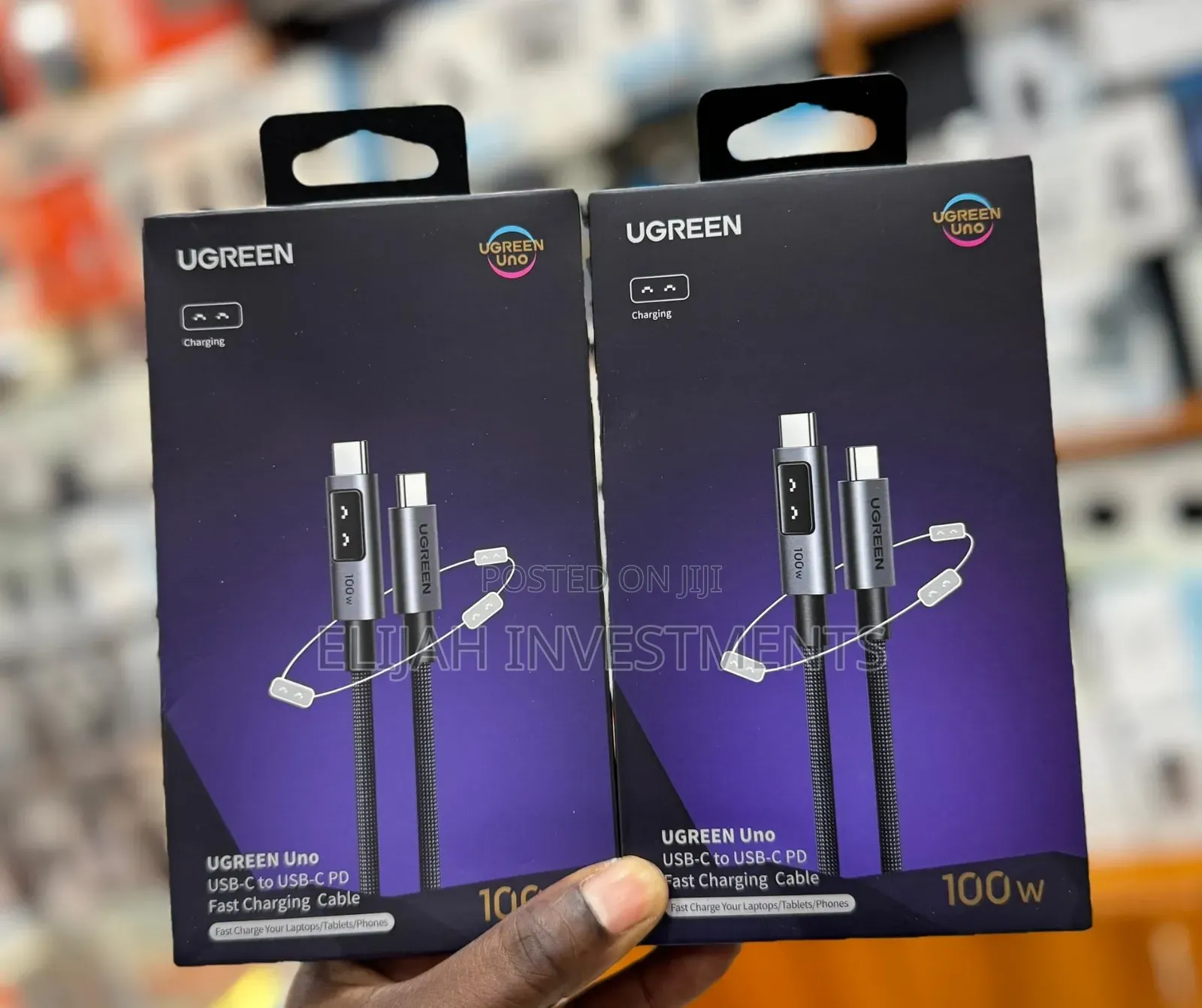 Ugreen Uno Usb C to Usb C Cable 100w Fast Charging Cable