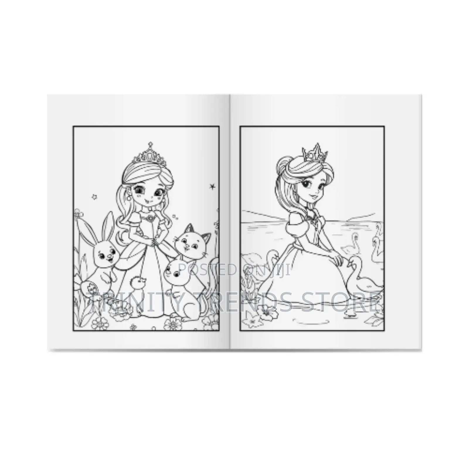 Princess Dreams Coloring Book for Girls