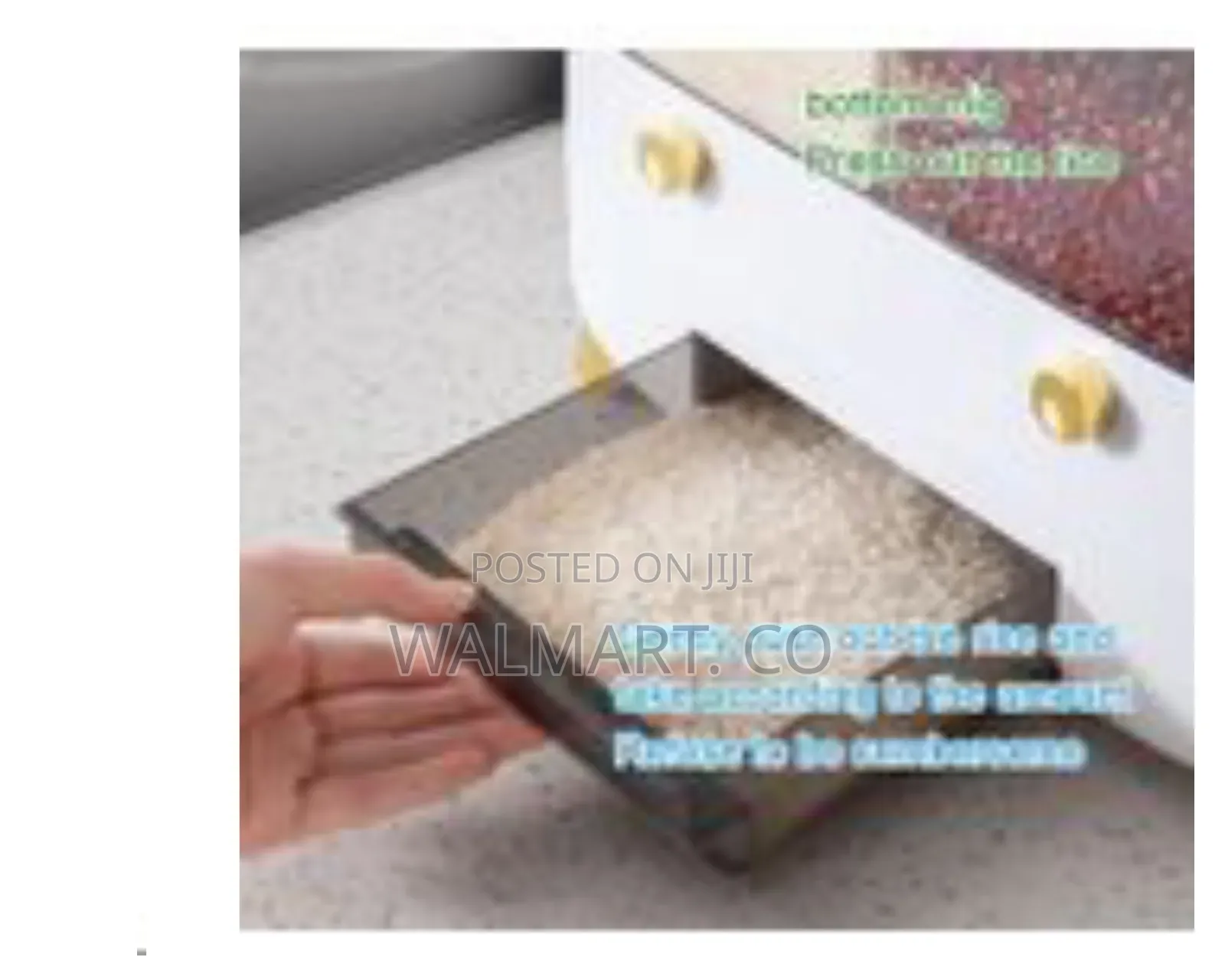 Rice Dispenser Wall Mounted 6 Grid Double Layer Dry Food Dispenser