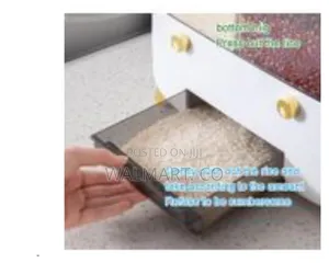 Rice Dispenser Wall Mounted 6 Grid Double Layer Dry Food Dispenser