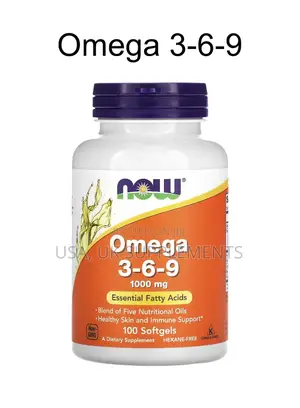 Now 1000mg Omega 3-6-9 100softgels