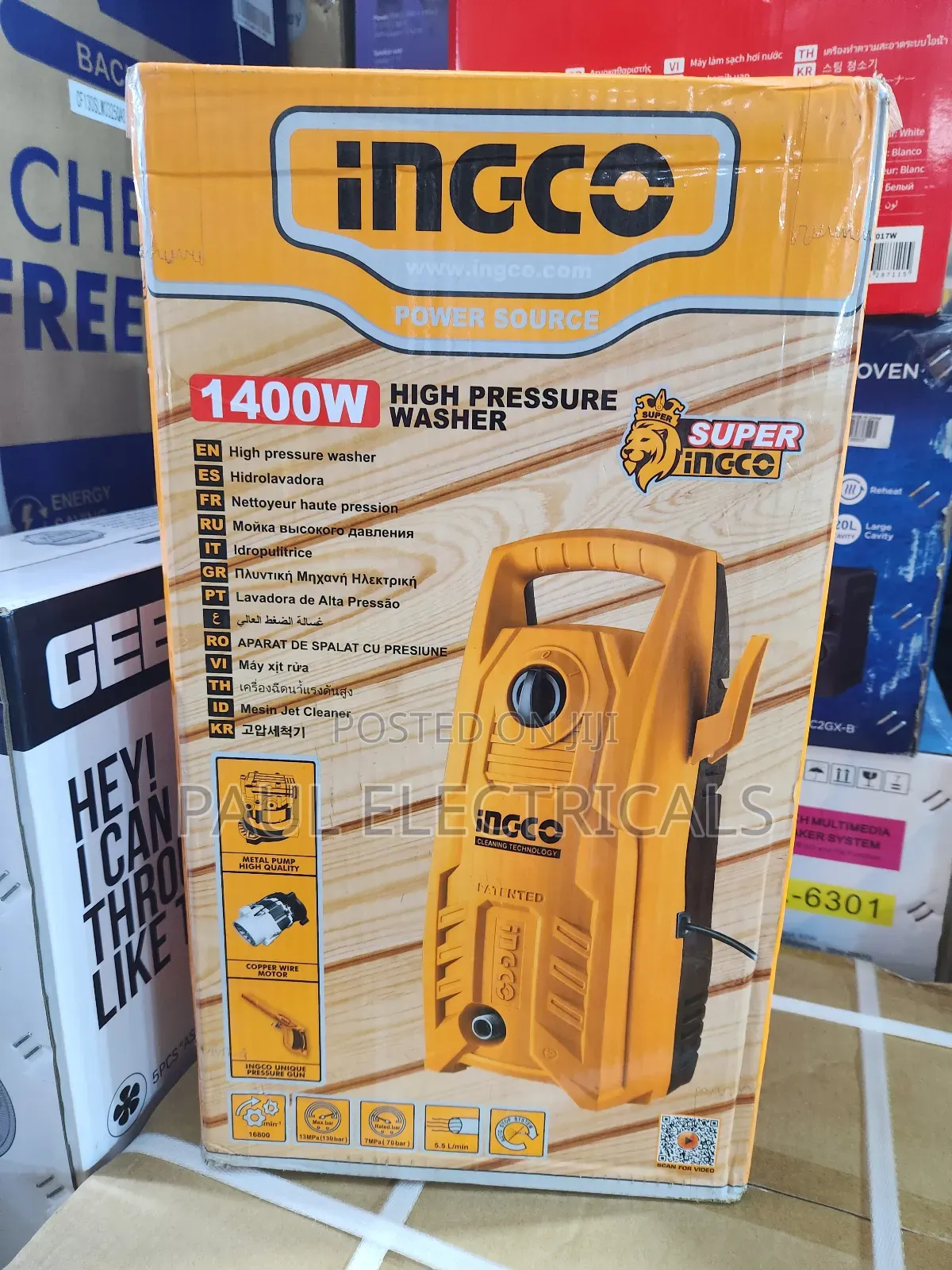 High Pressure Car Washer Ingco