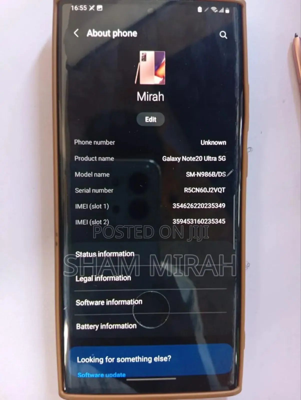 Samsung Galaxy Note 20 Ultra 5G 256 GB Black