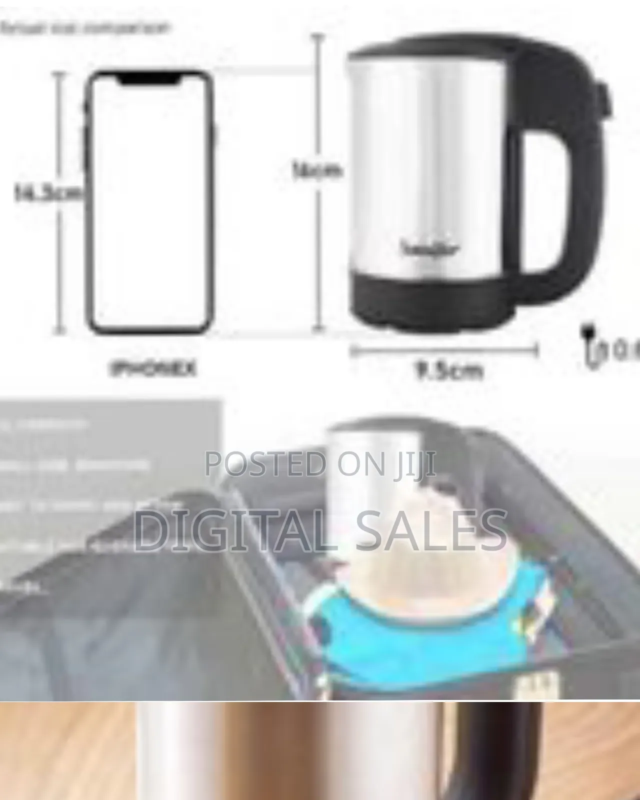 Sonifer 0.5 Litres Stainless Steel Mini Portable Electric Kett