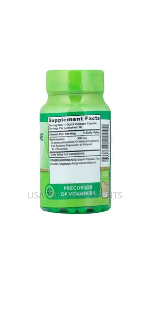 Nature’S Truth 300mg Benfotiamine (Vitamin B1) 60capsules