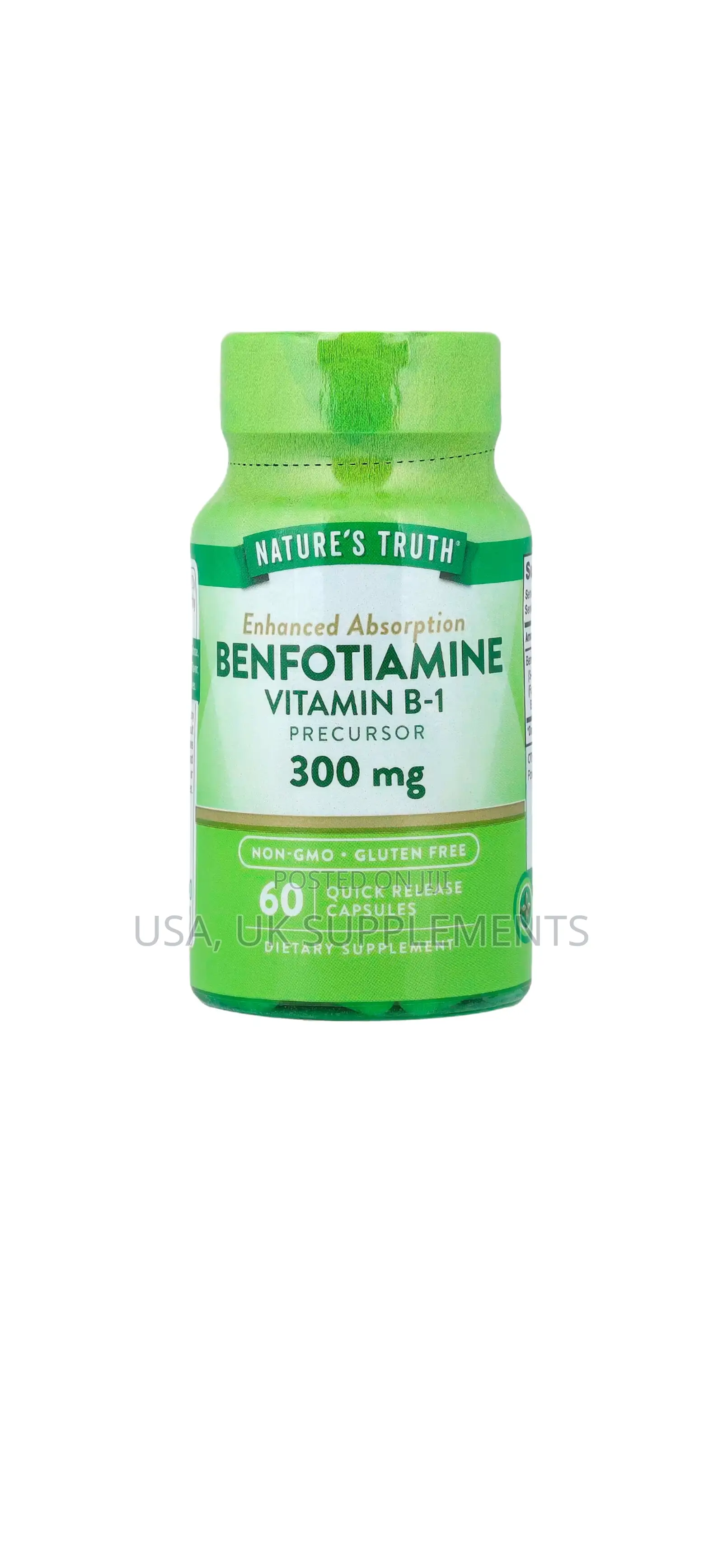 Nature’S Truth 300mg Benfotiamine (Vitamin B1) 60capsules