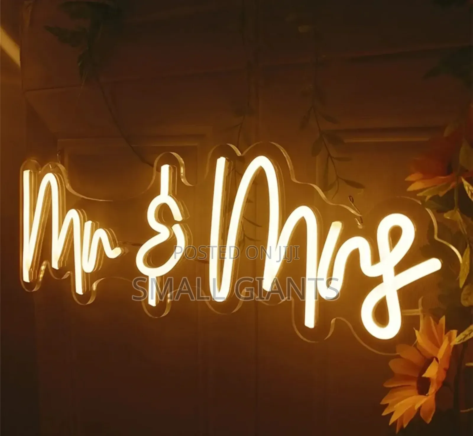 Mr Mrs Neon Sign