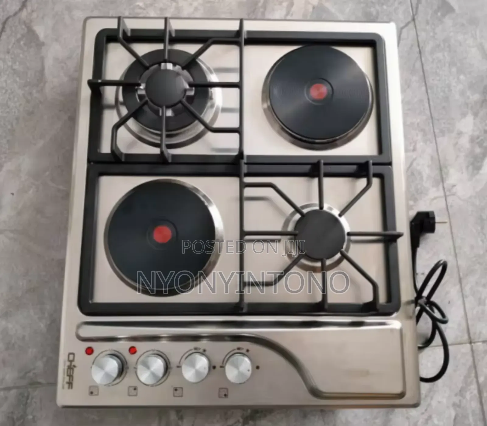 Digiwave 60cm 2electric + 2gas With Auto Ignition Stainless Steel Hob