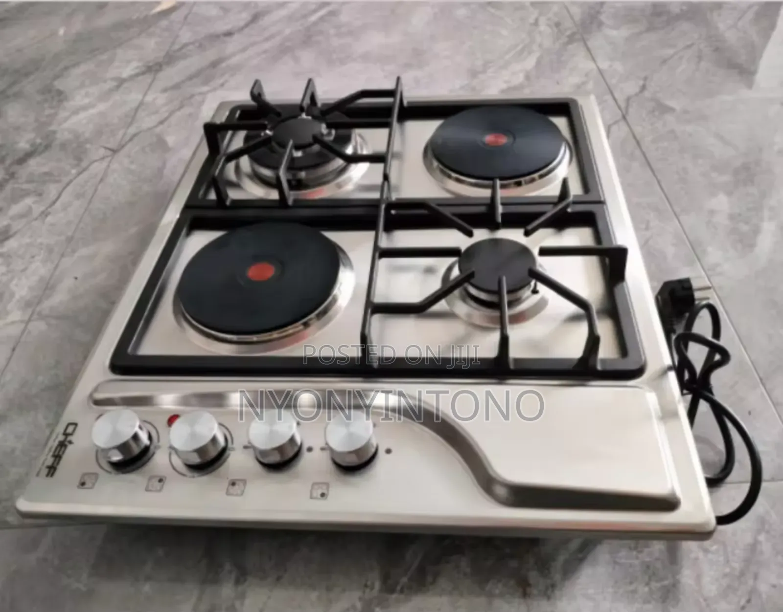 Digiwave 60cm 2electric + 2gas With Auto Ignition Stainless Steel Hob