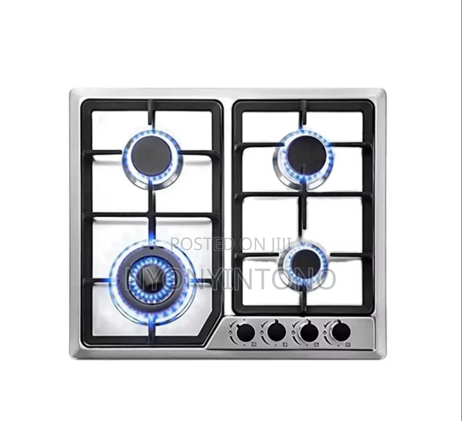 Digi Wave 60cm Inbuilt Full Gas 4 Burner Hob With Stainless Steel Body