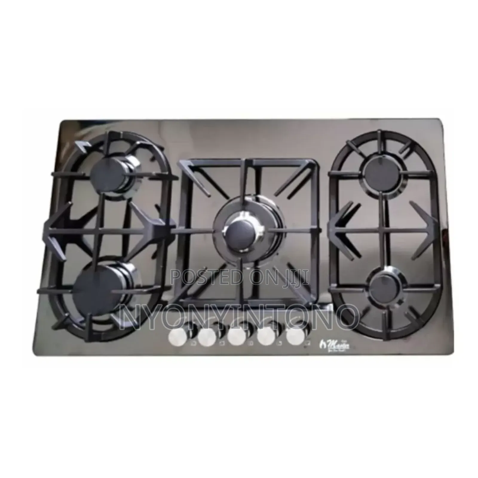 Electro Master 90cm 5burner Gas Hob, Auto Ignition Stainlesssteel Body