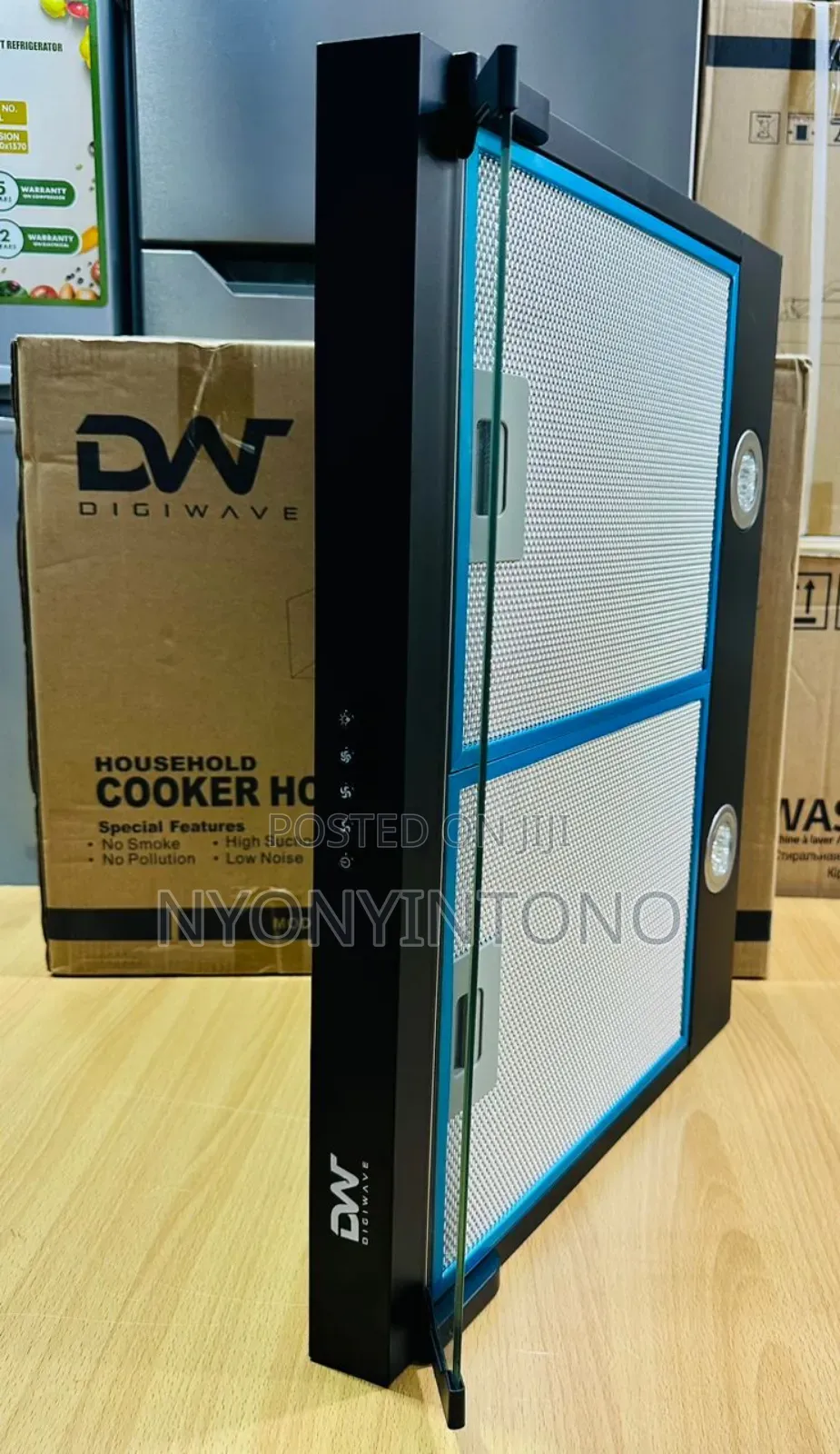 Digiwave 60cm Single Motor Chimney With 2 Lights Dwrh6001b