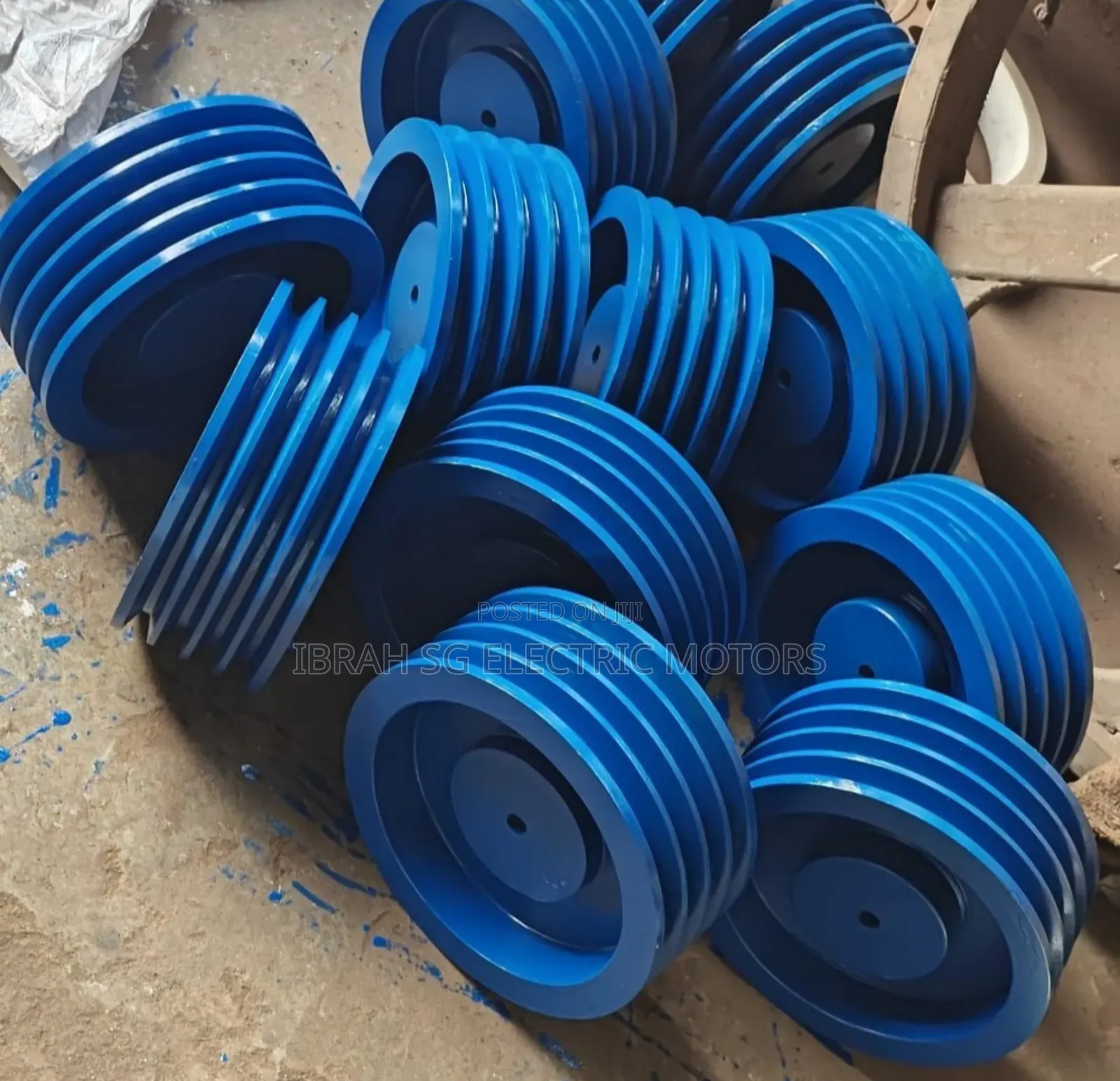 Vbelt Motor and Shaft Pulleys
