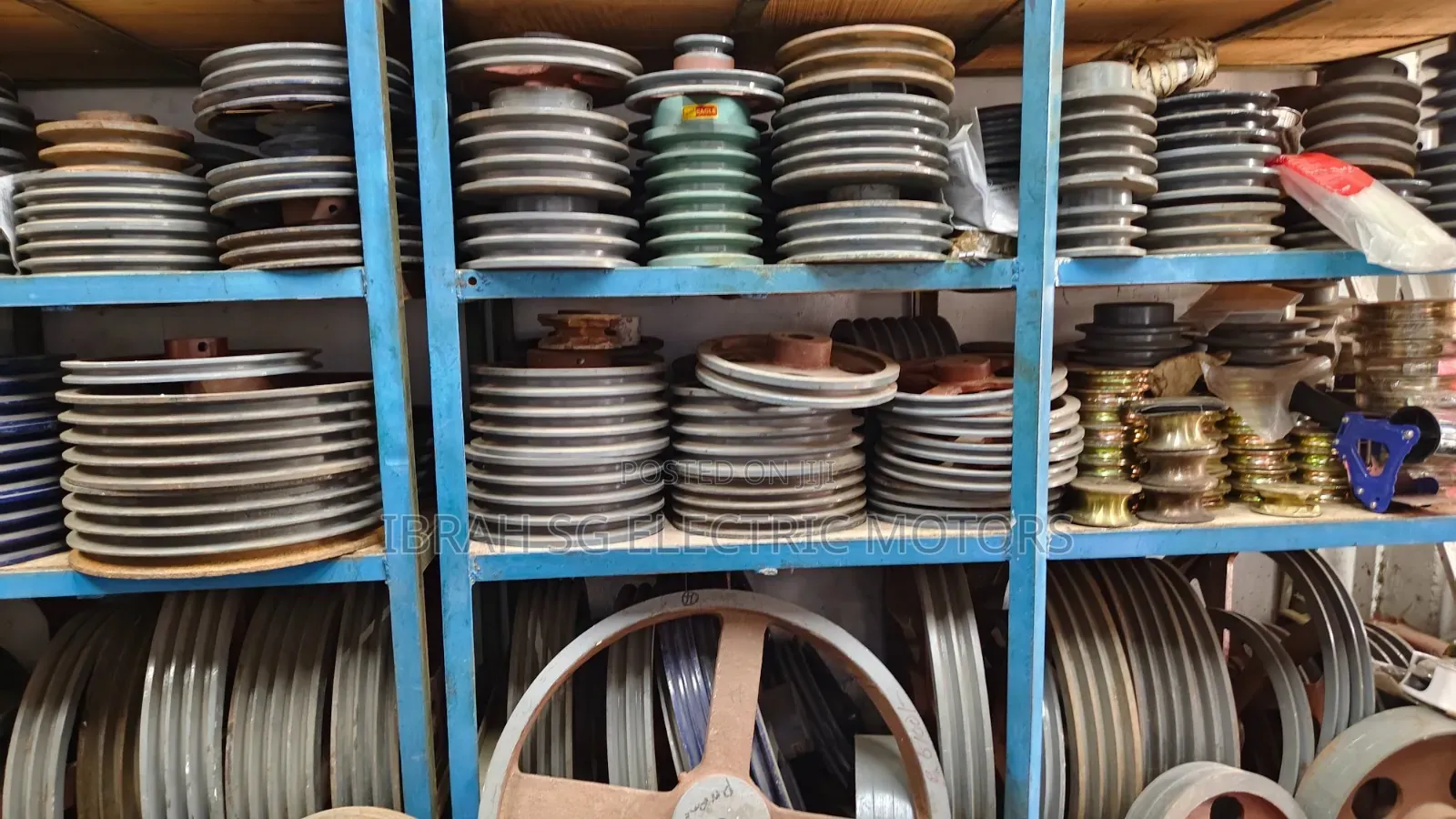 Vbelt Motor and Shaft Pulleys