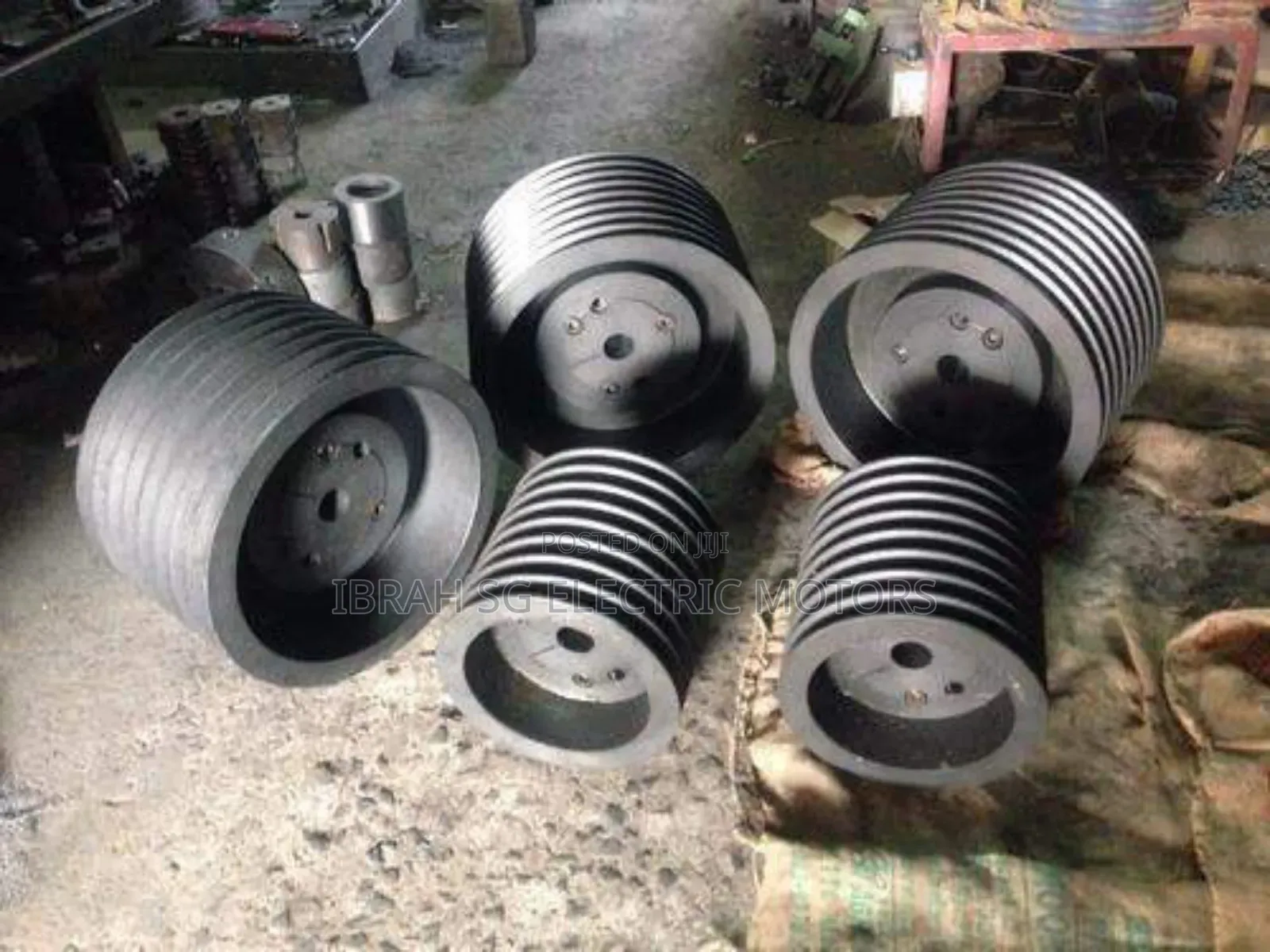 Vbelt Motor and Shaft Pulleys