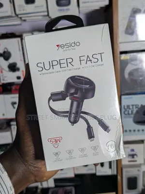 Yesido Super Car Charger 53watts Fast Charging