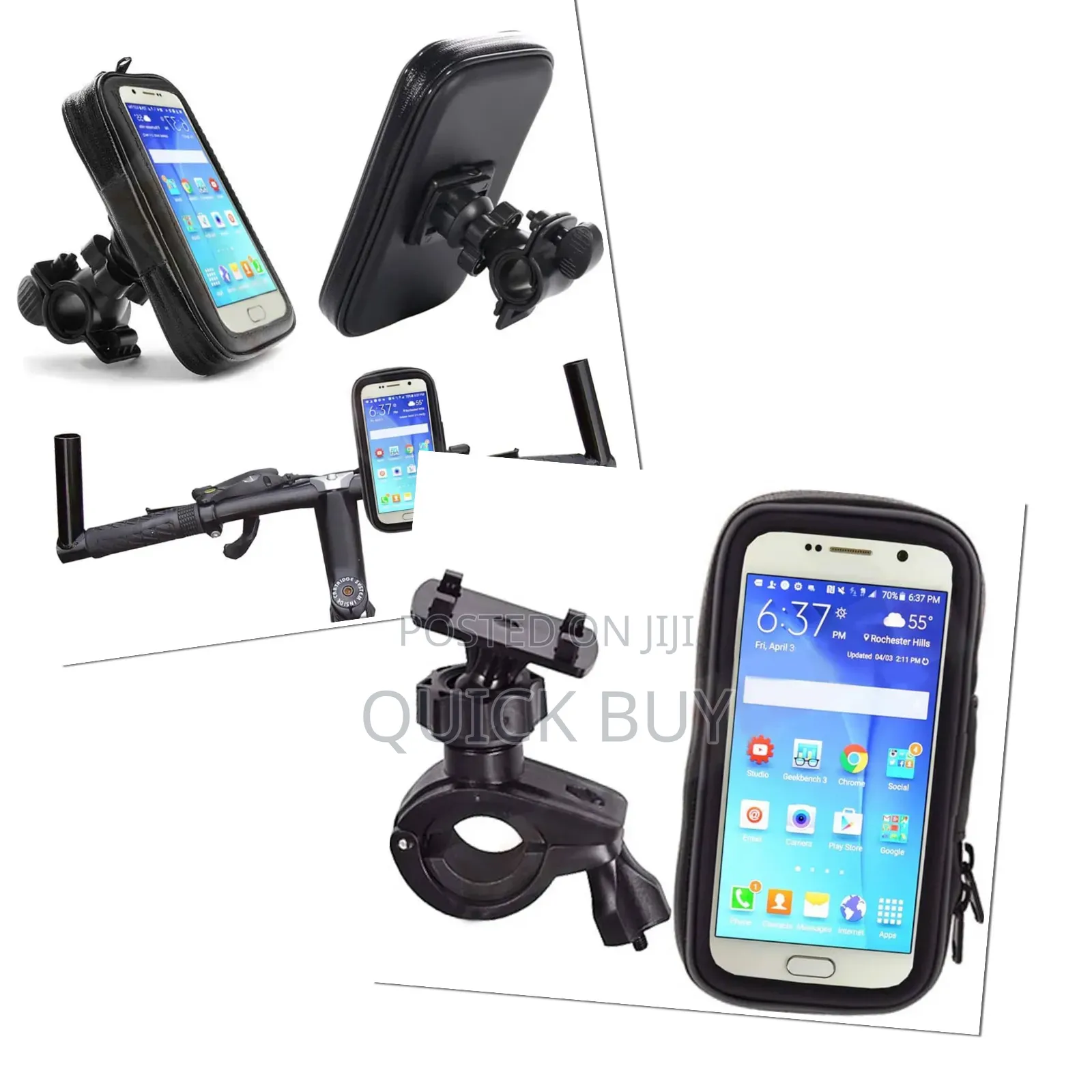 360° Waterproof Bike Mount Holder Case