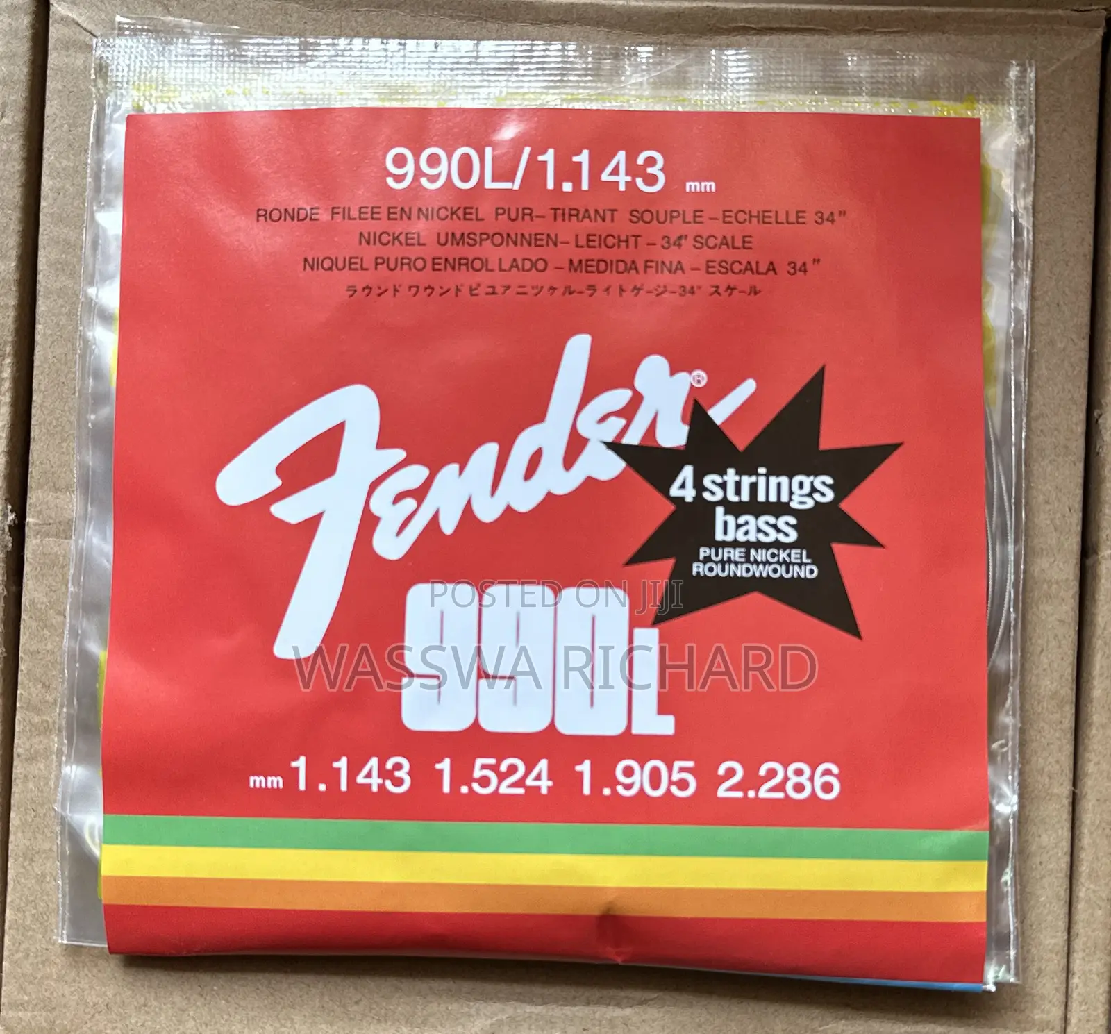 Bass Guitar Strings Fender 4 Strings