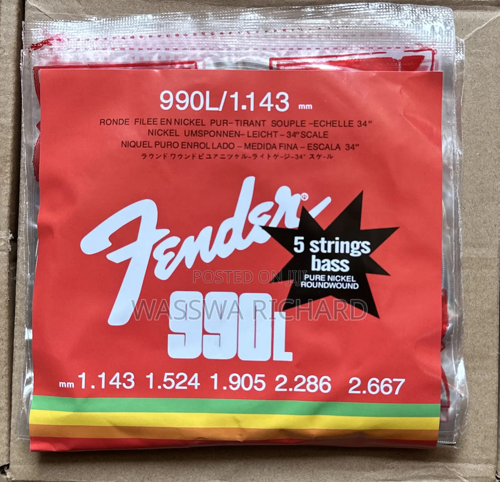 Bass Guitar Strings Fender 5 Strings