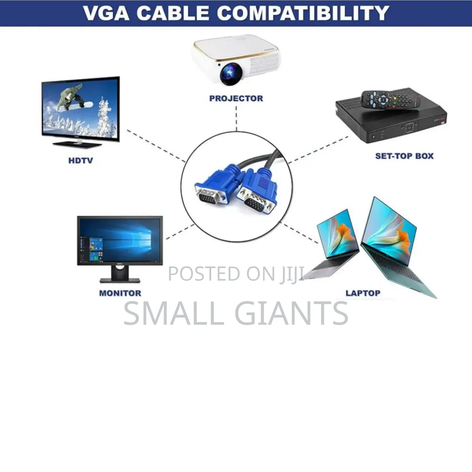 15pins Male to Male Vga to Vga Cable