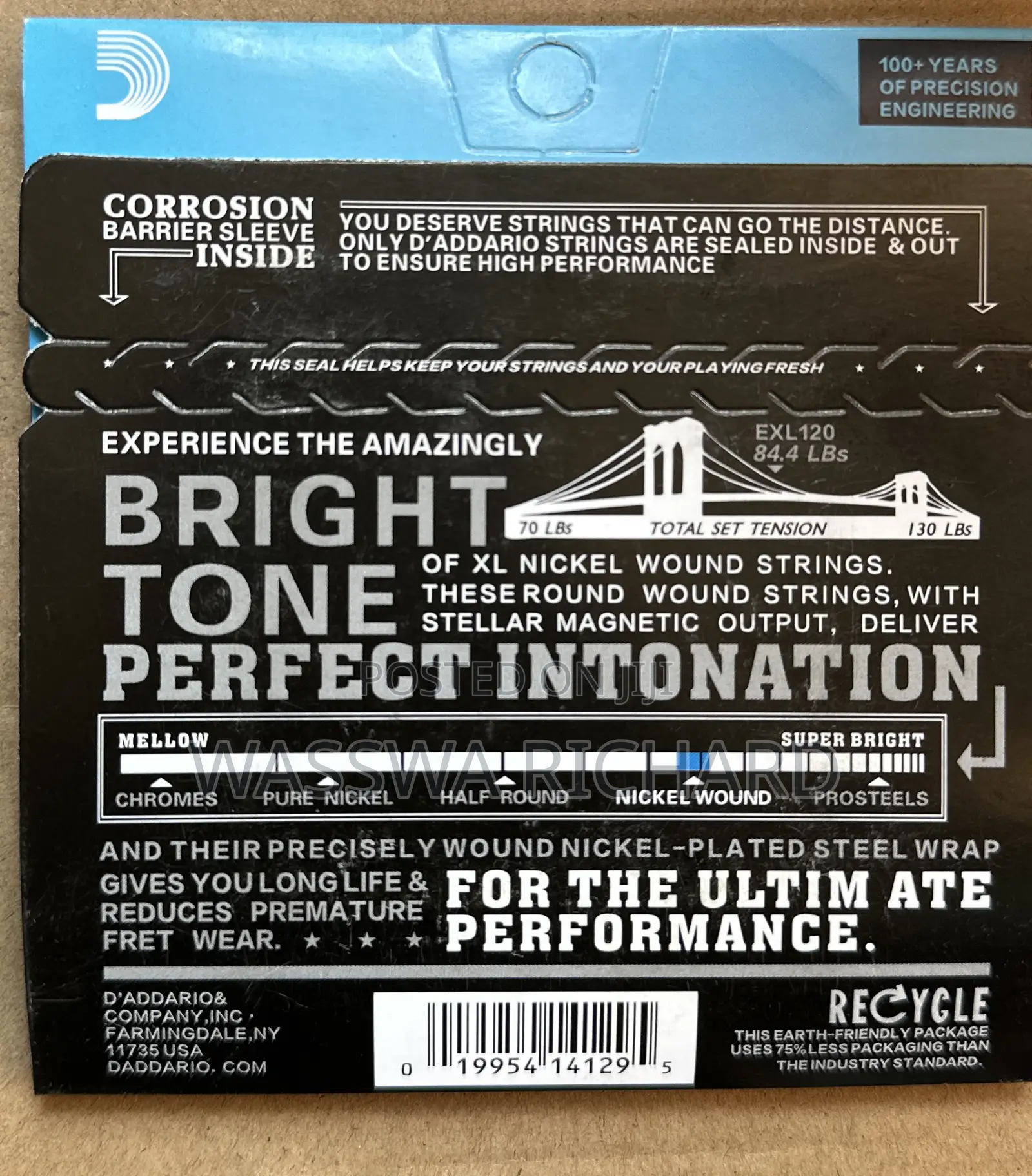 Daddario Electric Guitar Strings