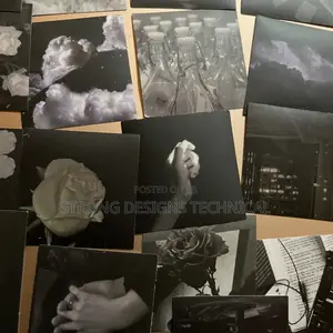 Black And White Dark Theme Stickers For Laptops/Phone Cases/ Books /
