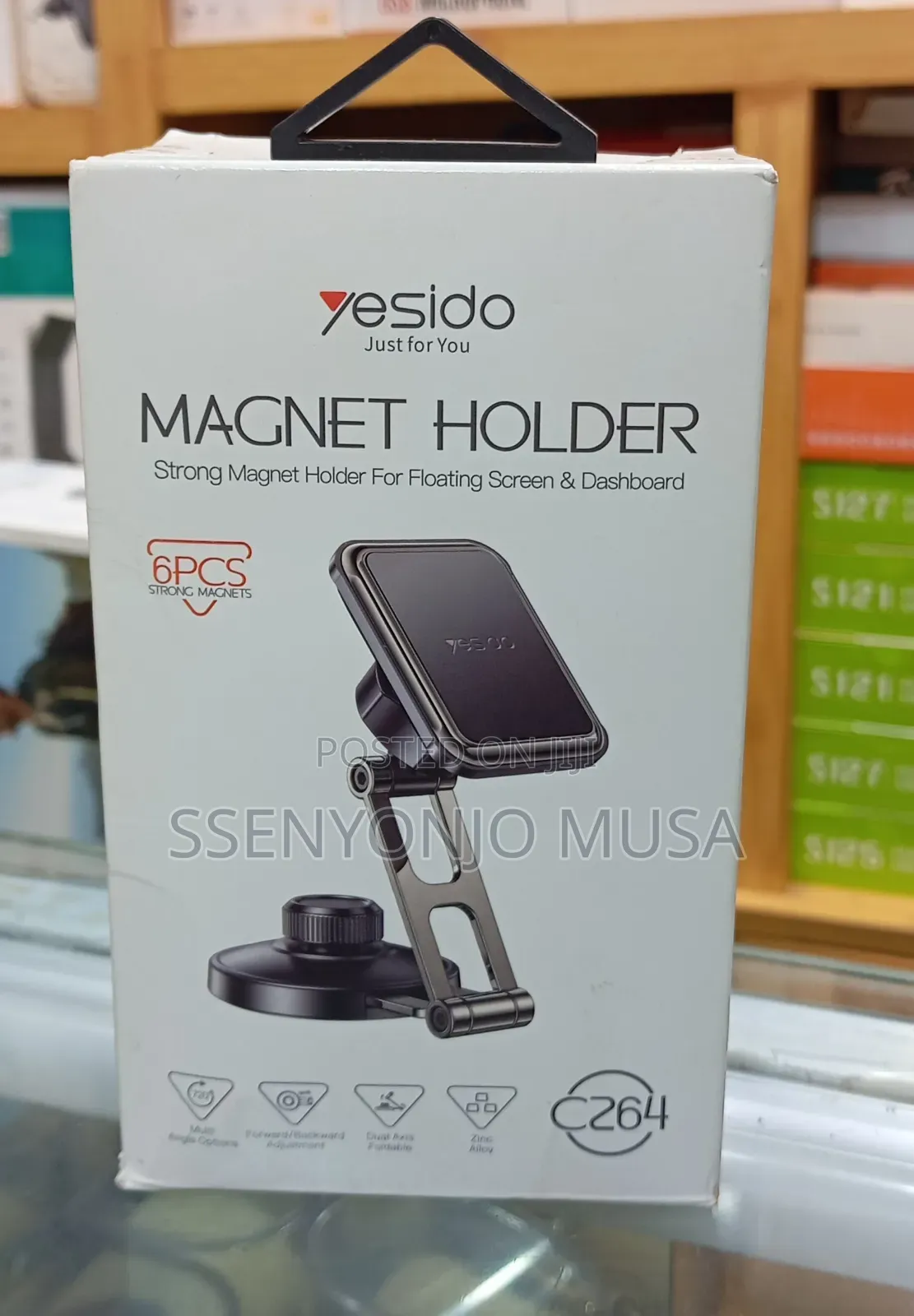 Yesido C264 Magnetic Car Phone Holder |6 Strong Magnets |360° Rotating