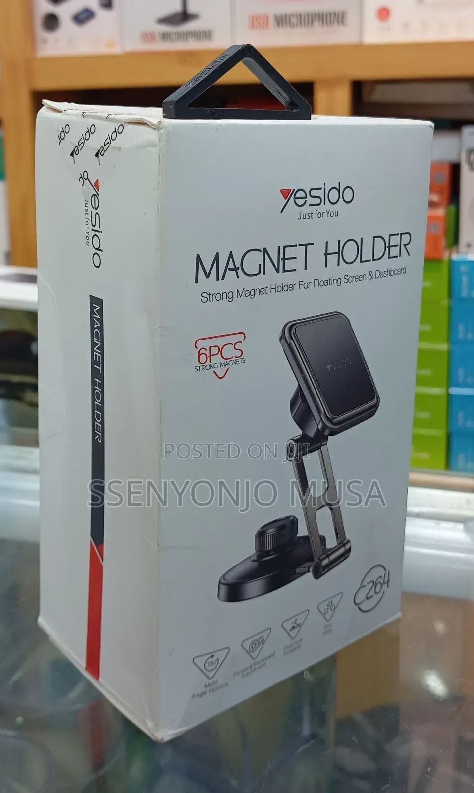 Yesido C264 Magnetic Car Phone Holder |6 Strong Magnets |360° Rotating
