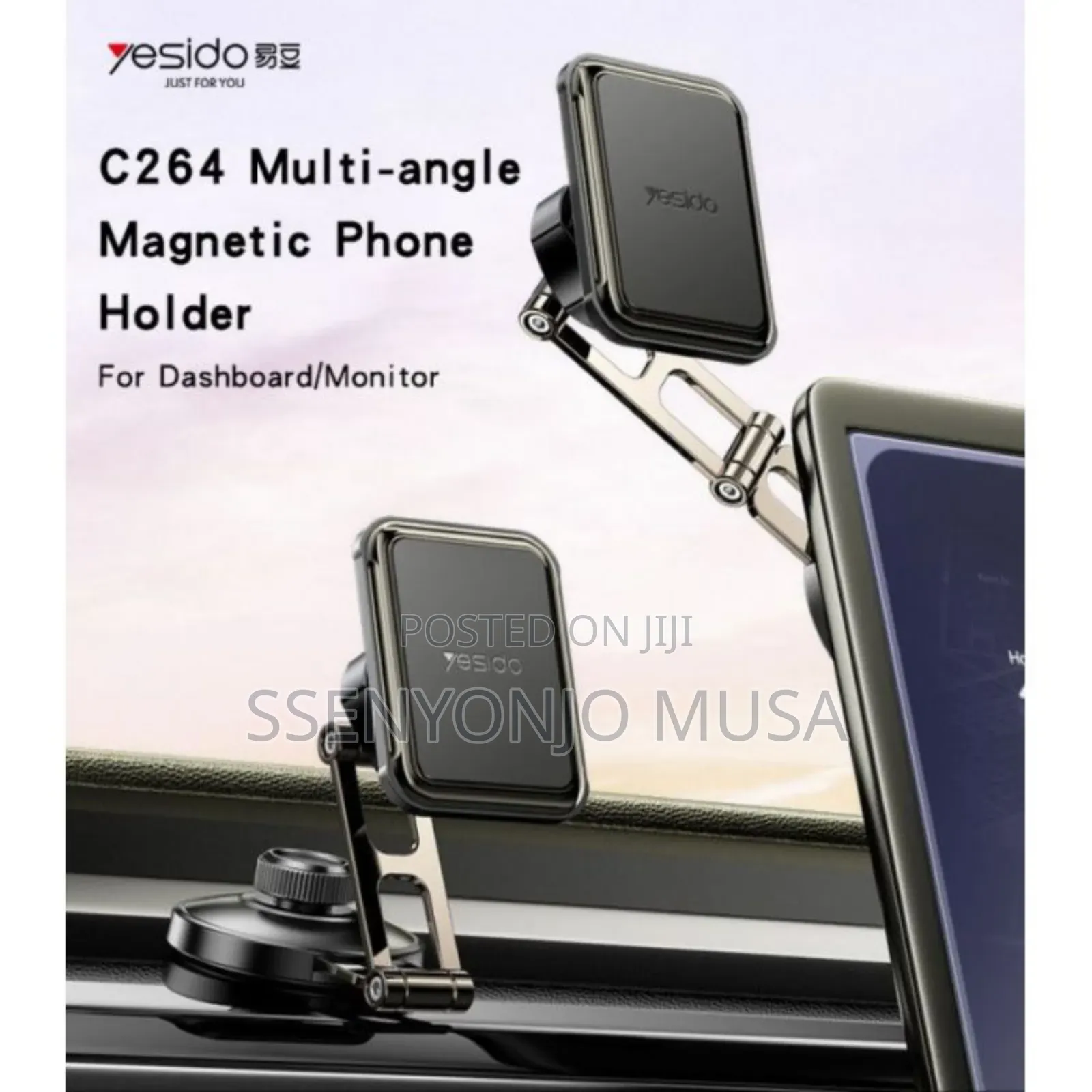 Yesido C264 Magnetic Car Phone Holder |6 Strong Magnets |360° Rotating