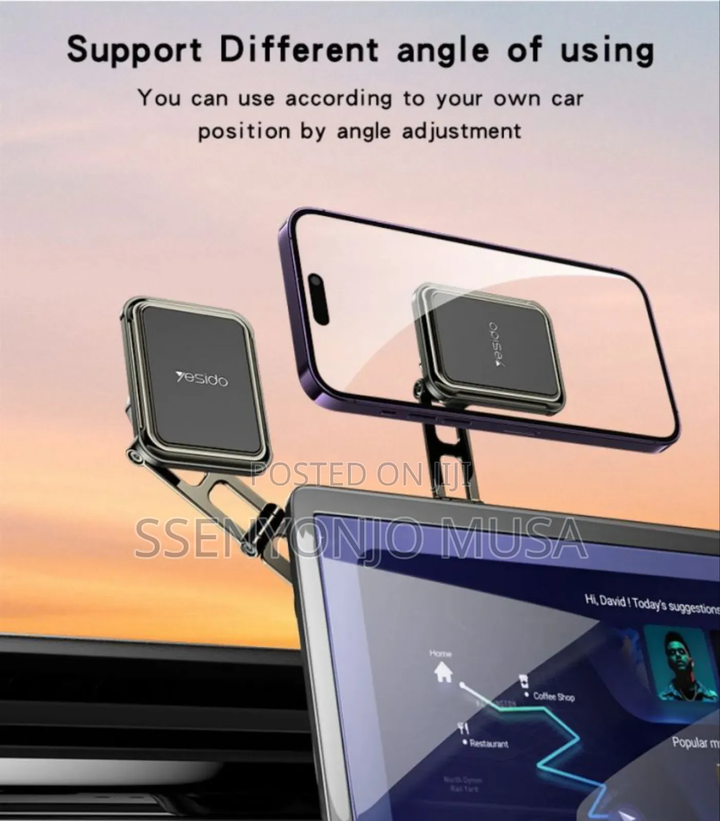 Yesido C264 Magnetic Car Phone Holder |6 Strong Magnets |360° Rotating