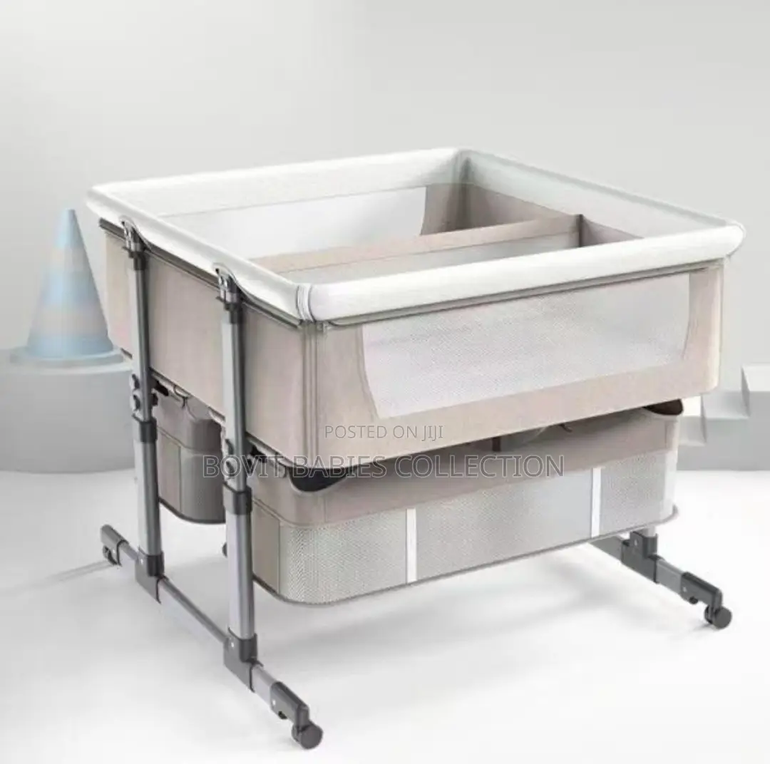 Baby Cot for Twins, Crib Next to Bed, Side Bed Crib for Baby