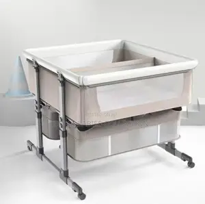 Baby Cot for Twins, Crib Next to Bed, Side Bed Crib for Baby
