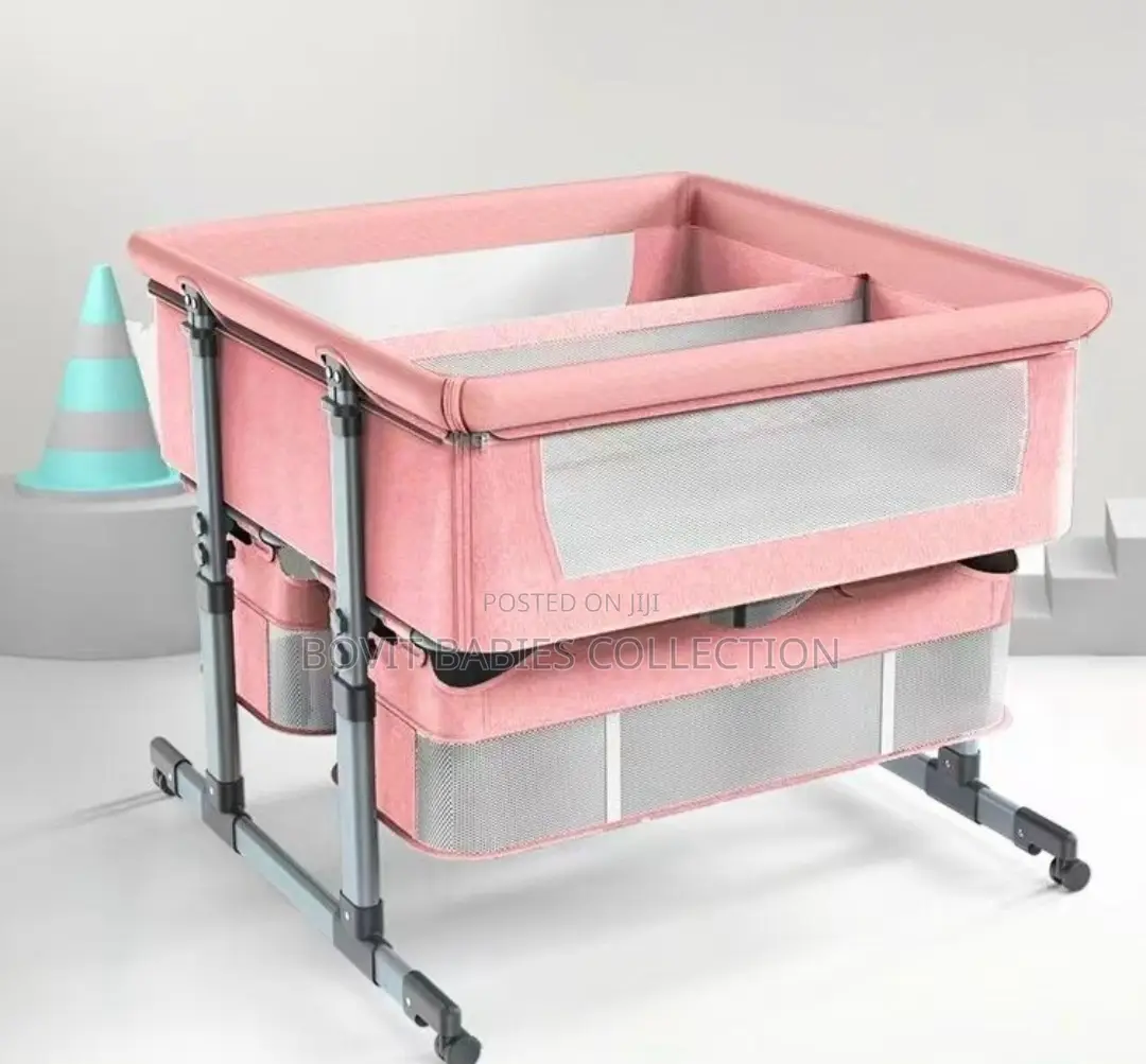 Baby Cot for Twins, Crib Next to Bed, Side Bed Crib for Baby