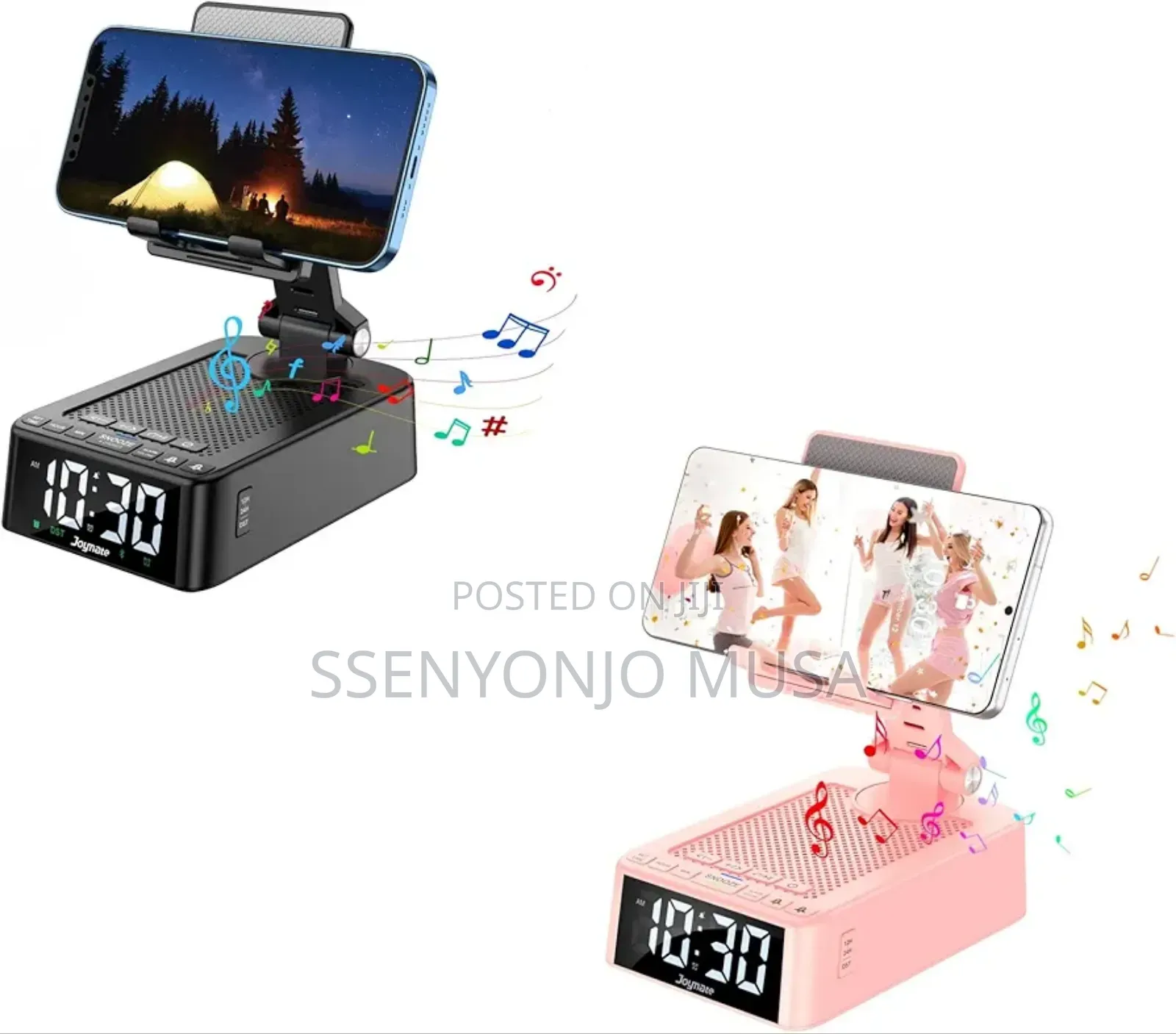 F30 3-in-1 Cell Phone Stand With Wireless Speaker Alarm Clock | 4.25w