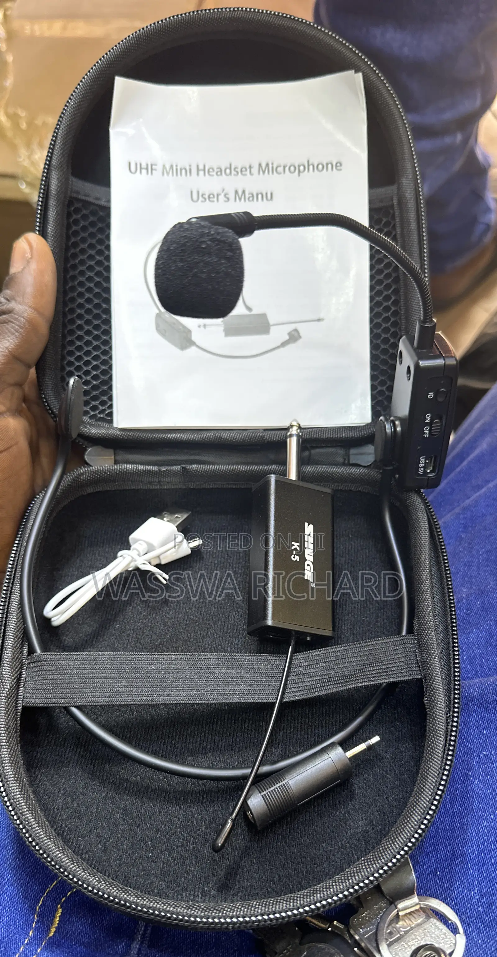 K-5 Uhf Headset Microphone Wireless