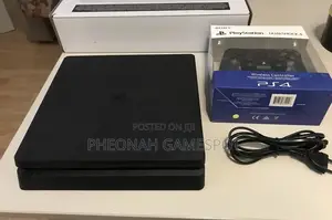 Ps4 Slim, Neat Setup, 2 Pads, 16 Fun Games Ready to Play.