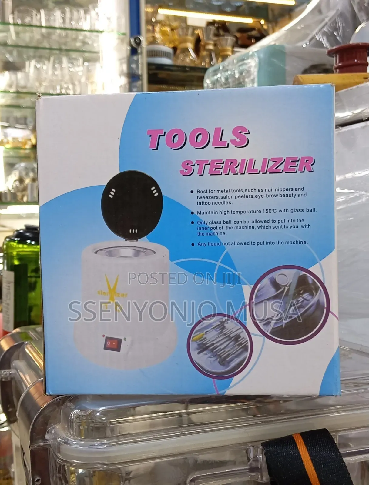 Nail Tool Sterilizer Box | 180°C High-Temperature Dry Heat | Manicure