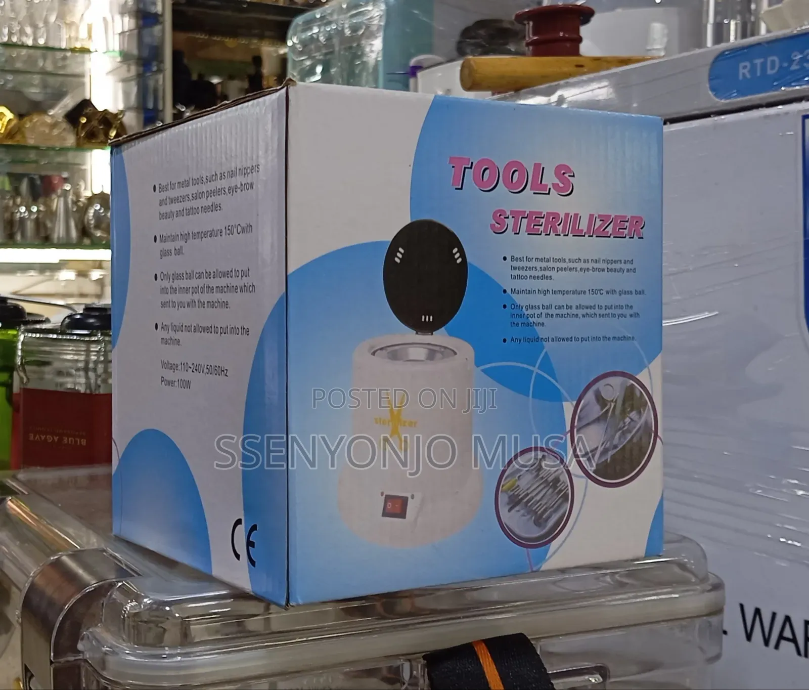 Nail Tool Sterilizer Box | 180°C High-Temperature Dry Heat | Manicure