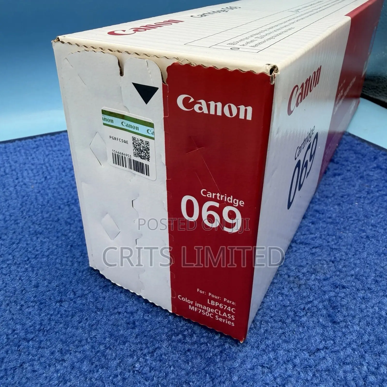 Canon Genuine 069 Toner Cartridge 4 Colors Set