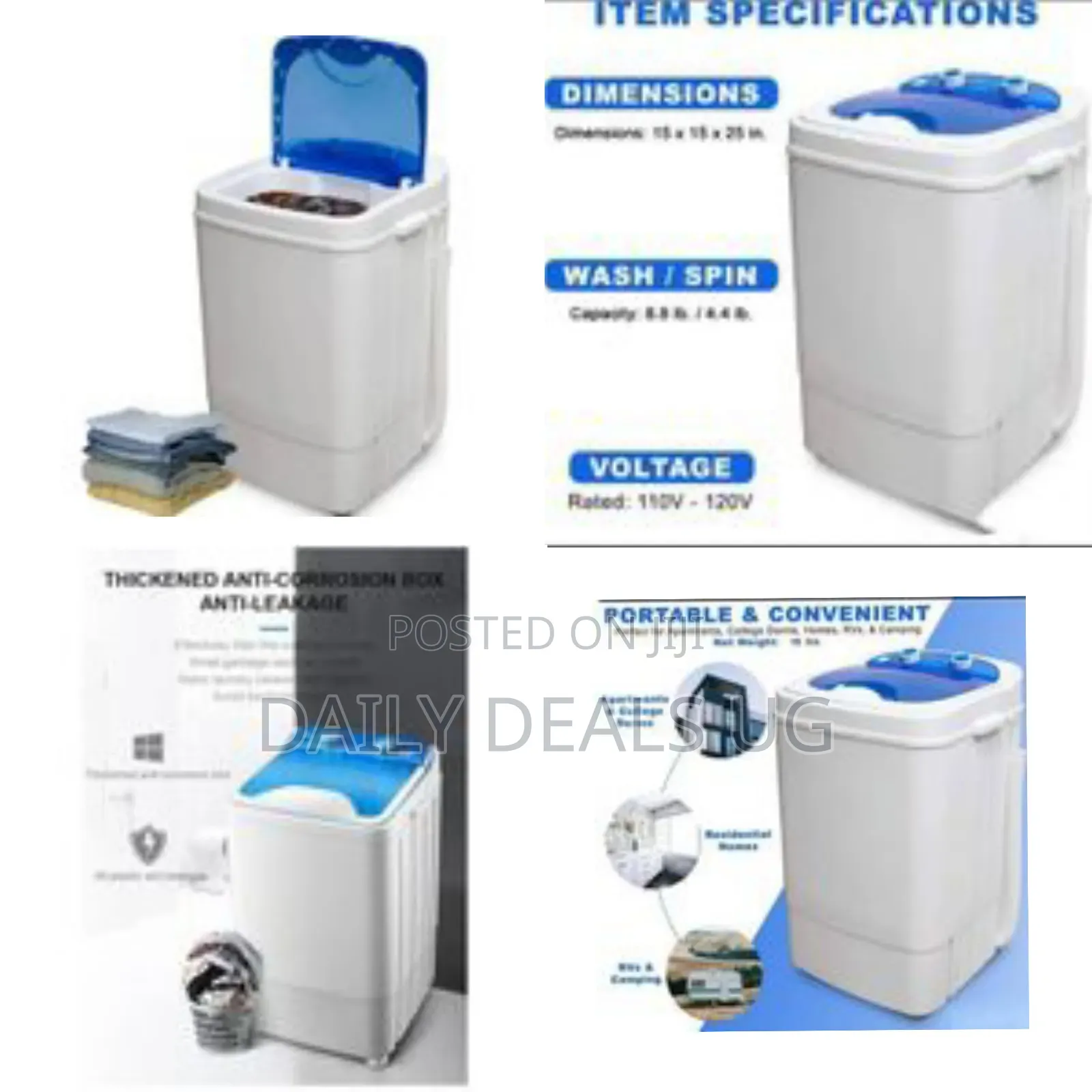 8 Kg Laundry Automatic Baby And Shoe Portable Top Load Single Tub Mini